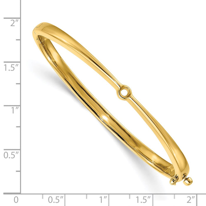 14k Hinged Bangle Bracelet Mounting