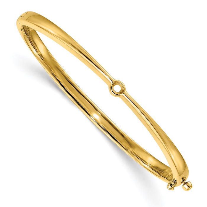 14k Hinged Bangle Bracelet Mounting