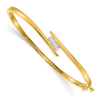 Thumbnail for 14k VS Diamond Hinged Bangle