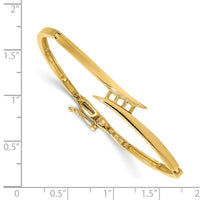 Thumbnail for 14k VS Diamond Hinged Bangle Bracelet