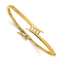Thumbnail for 14k AA Diamond Hinged Bangle Bracelet