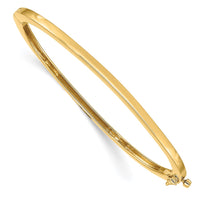 Thumbnail for 14k 2.5mm Polished Solid Hinged Bangle