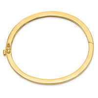 Thumbnail for 14k 3.6mm Polished Solid Hinged Bangle