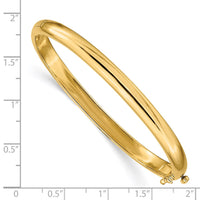 Thumbnail for 14k 5.6mm Polished Solid Hinged Bangle Bracelet