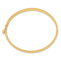 Thumbnail for 14k 6.4mm Polished Solid Hinged Bangle