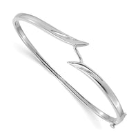 Thumbnail for 14k White Gold Hinged Bangle Bracelet Mounting