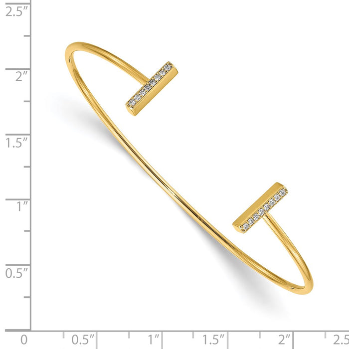 14k Bar w/Bangle Mounting