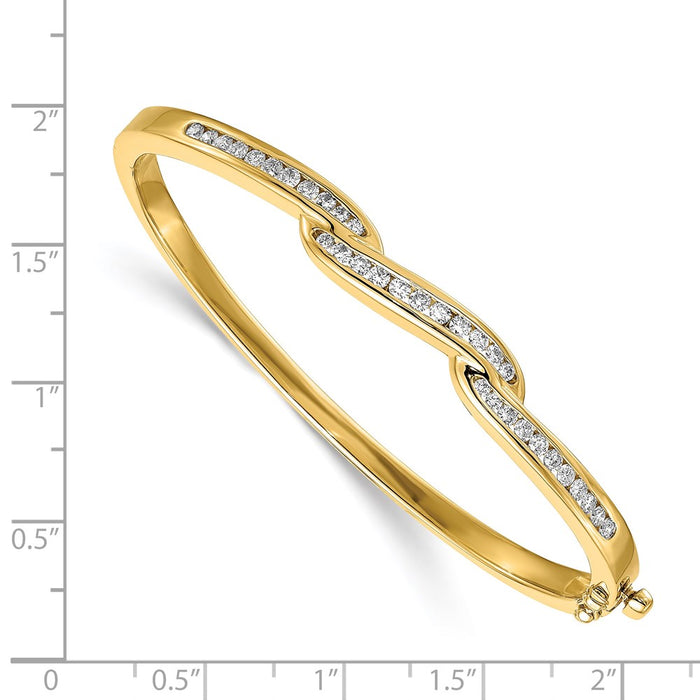 14k Hinged Bangle Bracelet Mounting