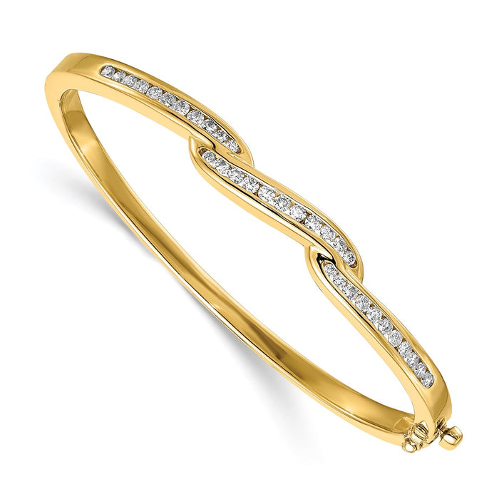 14k Hinged Bangle Bracelet Mounting