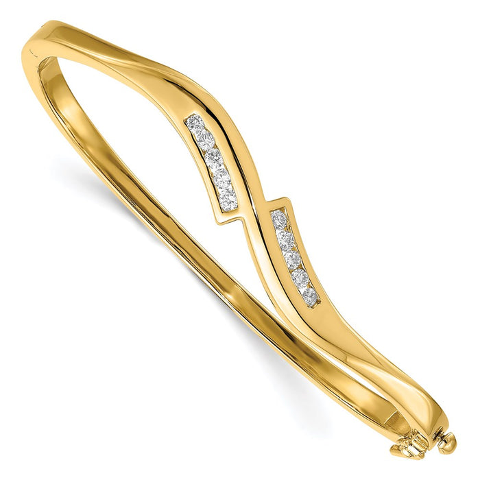 14k Hinged Bangle Bracelet Mounting