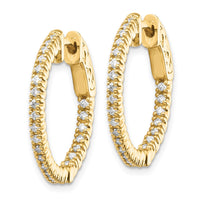 Thumbnail for 14k Round Hoop w/Safety Clasp Earring Mountings