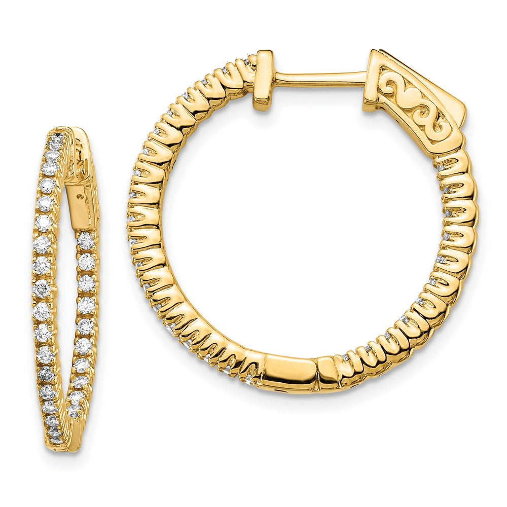14k Round Hoop w/Safety Clasp Earring Mountings