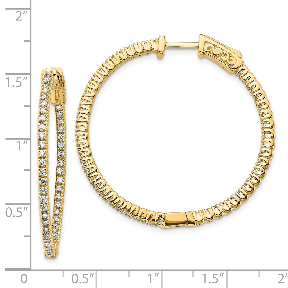 14k Round Hoop w/Safety Clasp Earring Mountings