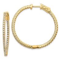 Thumbnail for 14k Round Hoop w/Safety Clasp Earring Mountings