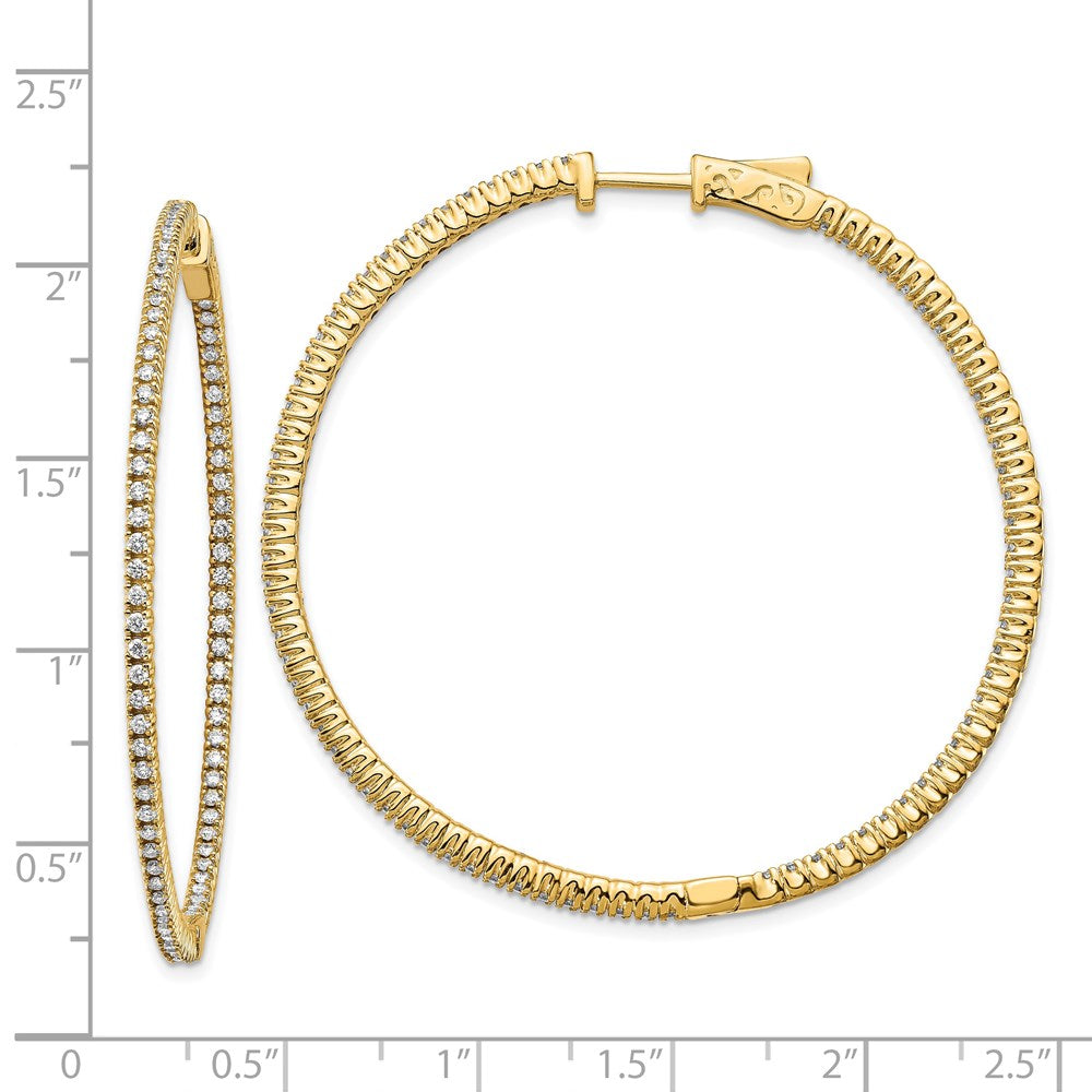 14k Round Hoop w/Safety Clasp Earring Mountings