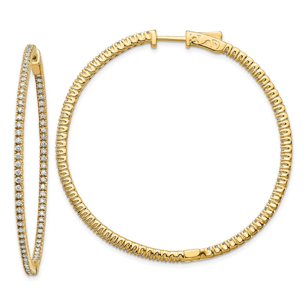 14k Round Hoop w/Safety Clasp Earring Mountings