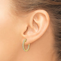 Thumbnail for 14k Round Hoop w/Safety Clasp Earring Mountings