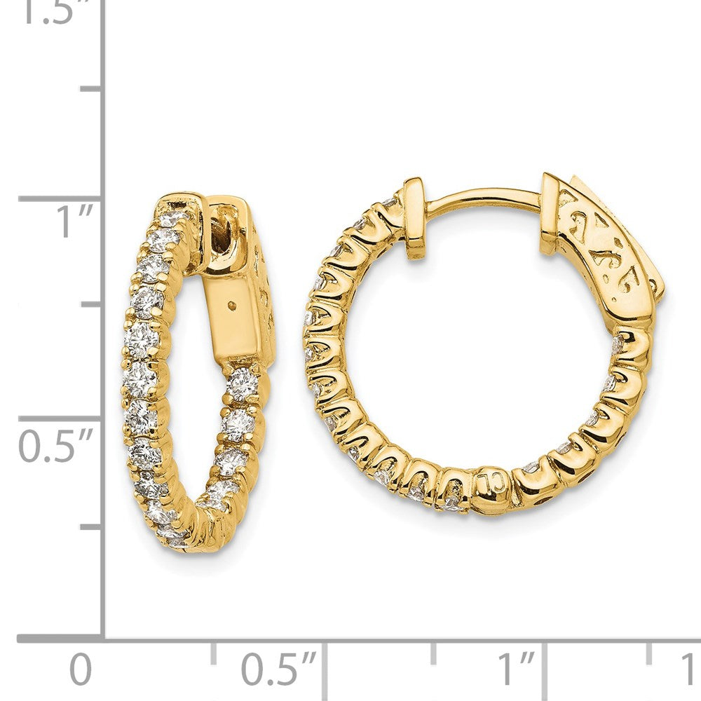 14k Round Hoop w/Safety Clasp Earring Mountings