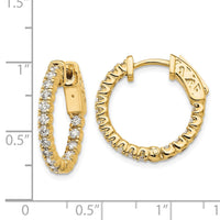 Thumbnail for 14k Round Hoop w/Safety Clasp Earring Mountings