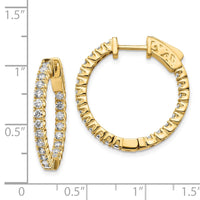 Thumbnail for 14k Round Hoop w/Safety Clasp Earring Mountings