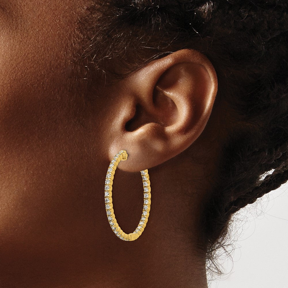 14k Round Hoop w/Safety Clasp Earring Mountings