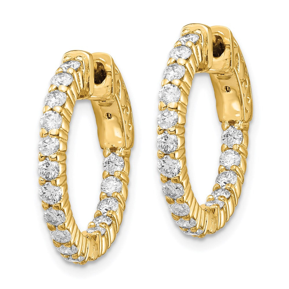 14k Round Hoop w/Safety Clasp Earring Mountings