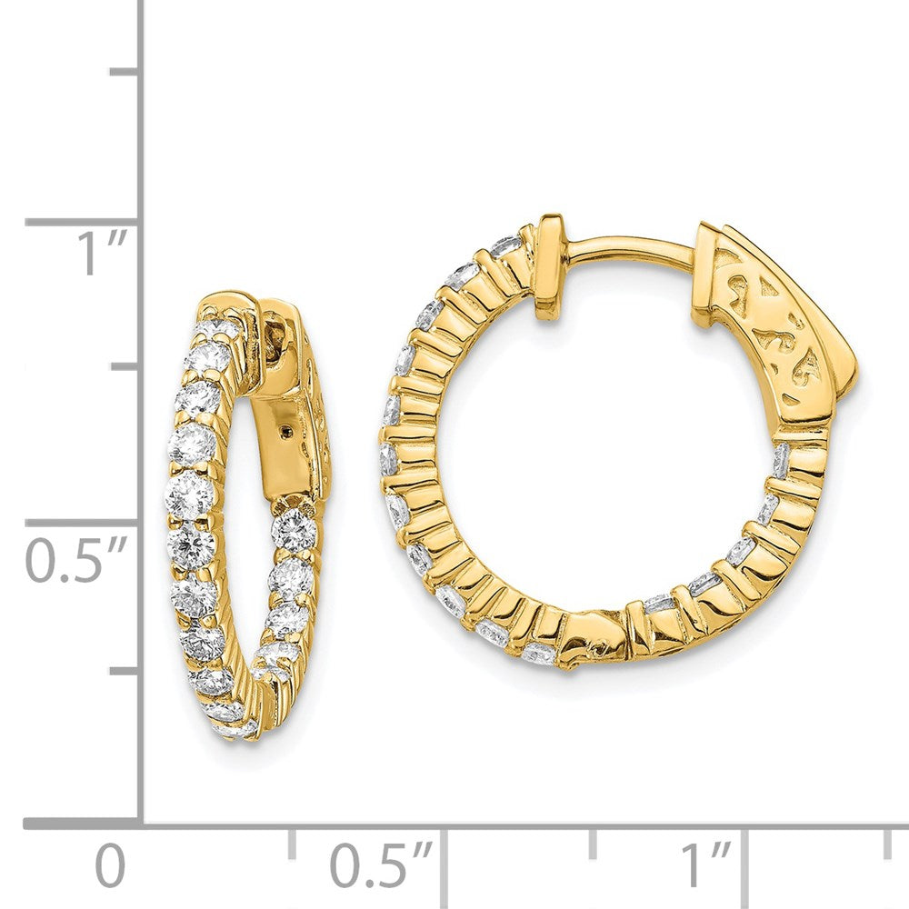 14k Round Hoop w/Safety Clasp Earring Mountings