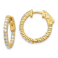 Thumbnail for 14k Round Hoop w/Safety Clasp Earring Mountings