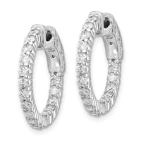 Thumbnail for 14k White Gold Round Hoop w/Safety Clasp Earring Mountings