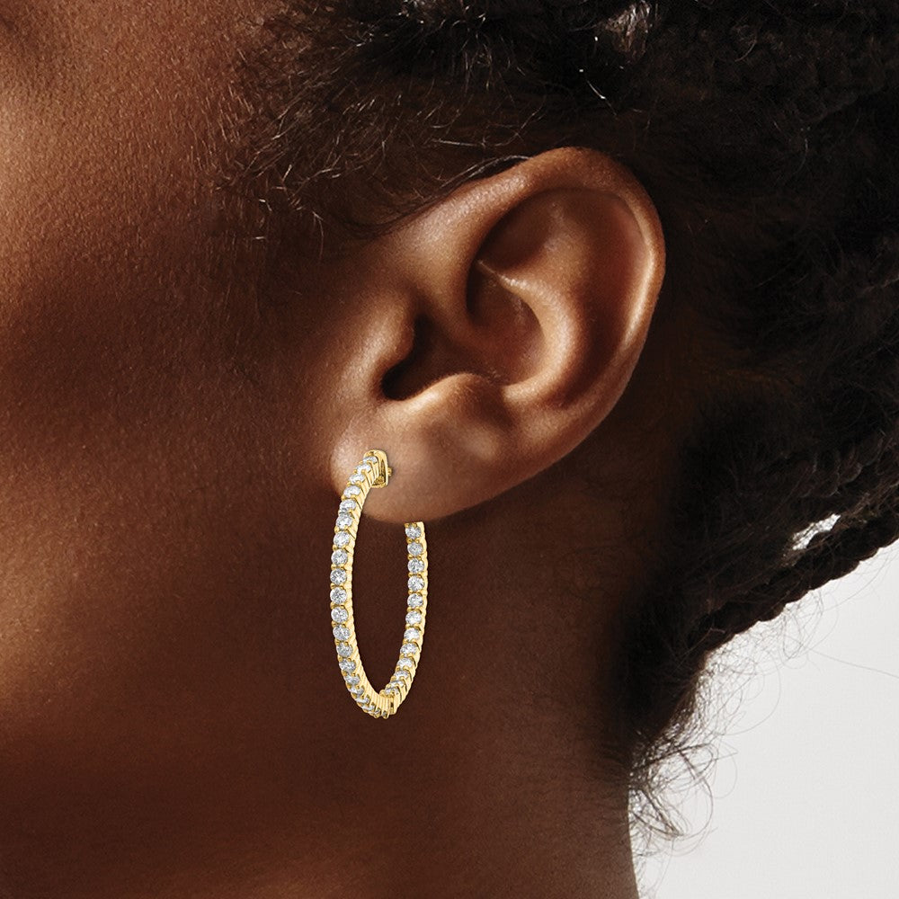 14k Round Hoop w/Safety Clasp Earring Mountings