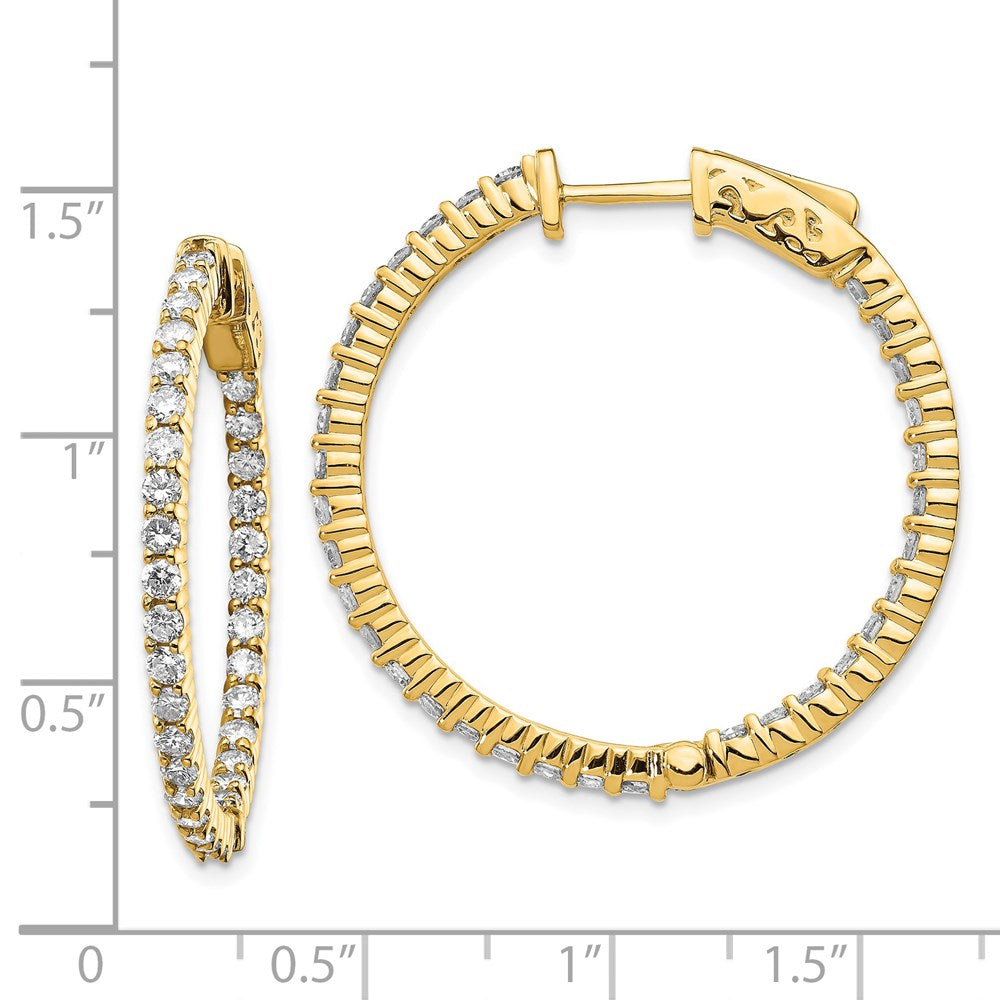 14k Round Hoop w/Safety Clasp Earring Mountings