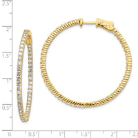 Thumbnail for 14k Round Hoop w/Safety Clasp Earring Mountings