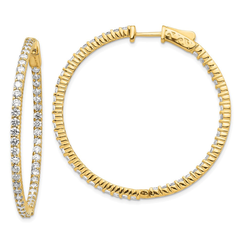 14k Round Hoop w/Safety Clasp Earring Mountings