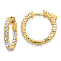 Thumbnail for 14k Round Hoop w/Safety Clasp Earring Mountings