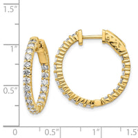 Thumbnail for 14k Round Hoop w/Safety Clasp Earring Mountings