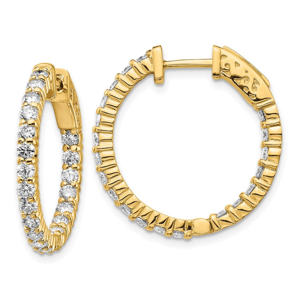 14k Round Hoop w/Safety Clasp Earring Mountings