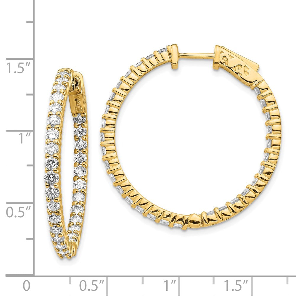 14k Round Hoop w/Safety Clasp Earring Mountings