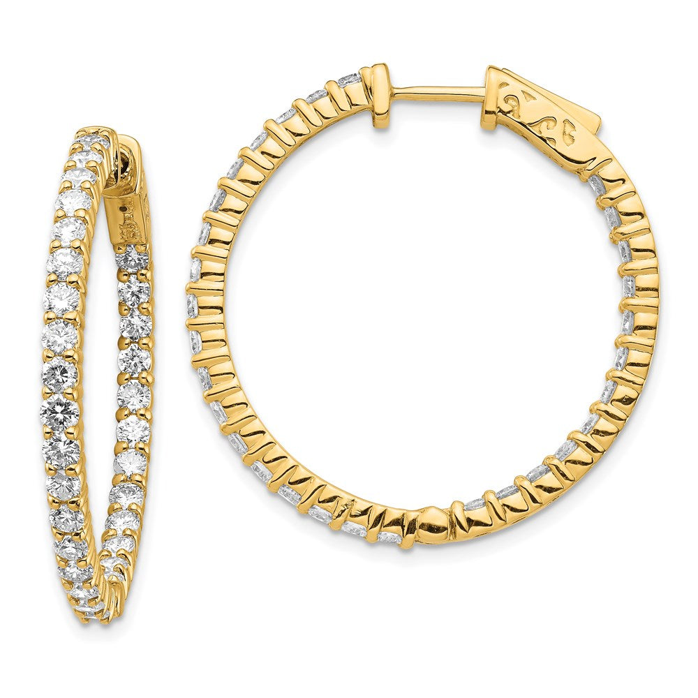 14k Round Hoop w/Safety Clasp Earring Mountings