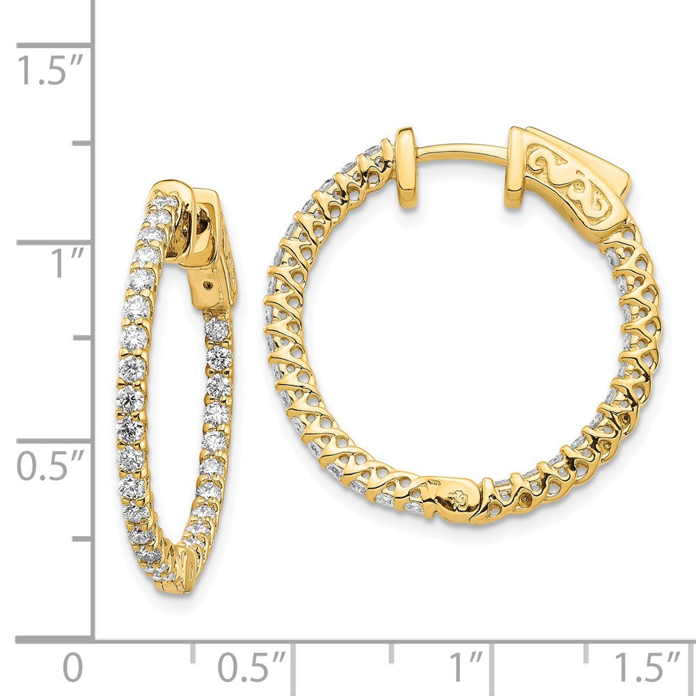 14k Round Hoop w/Safety Clasp Earring Mountings