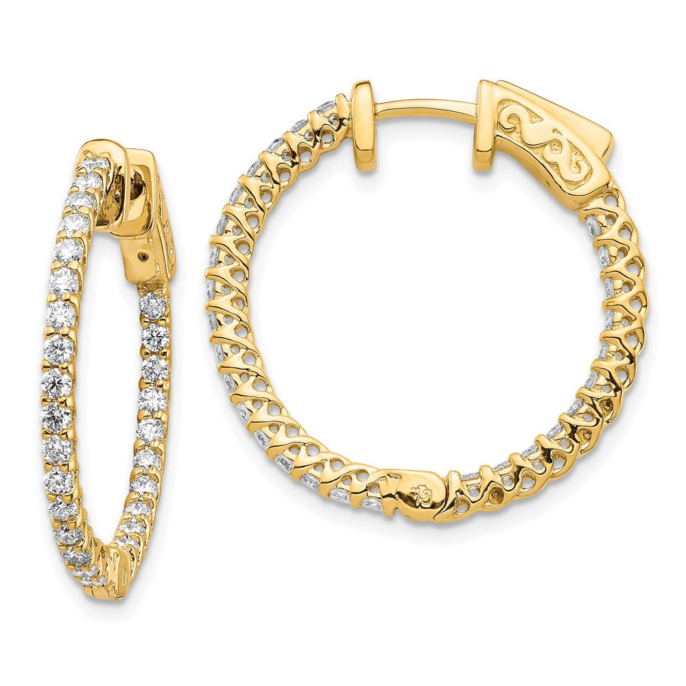14k Round Hoop w/Safety Clasp Earring Mountings