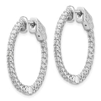 Thumbnail for 14k White Gold Round Hoop w/Safety Clasp Earring Mountings