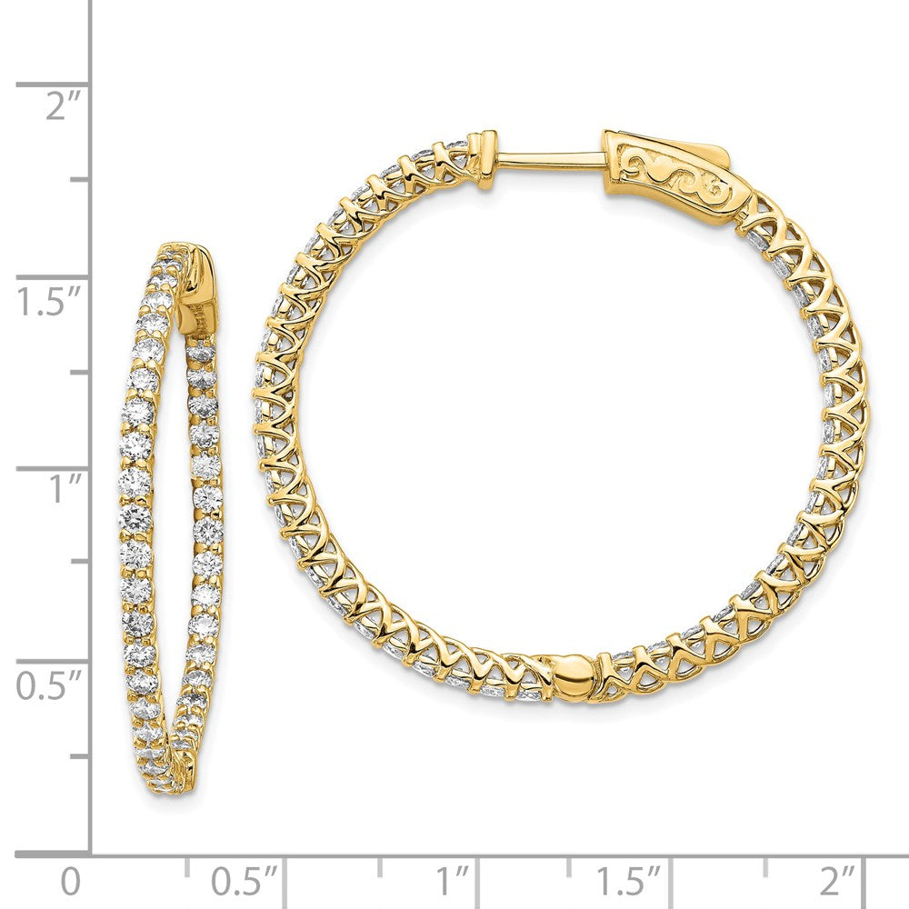14k Round Hoop w/Safety Clasp Earring Mountings