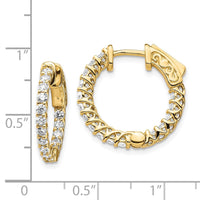 Thumbnail for 14k Round Hoop w/Safety Clasp Earring Mountings