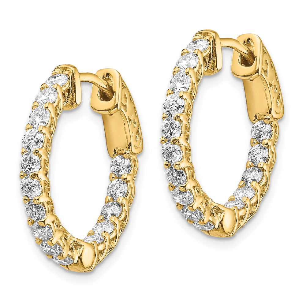 14k Round Hoop w/Safety Clasp Earring Mountings