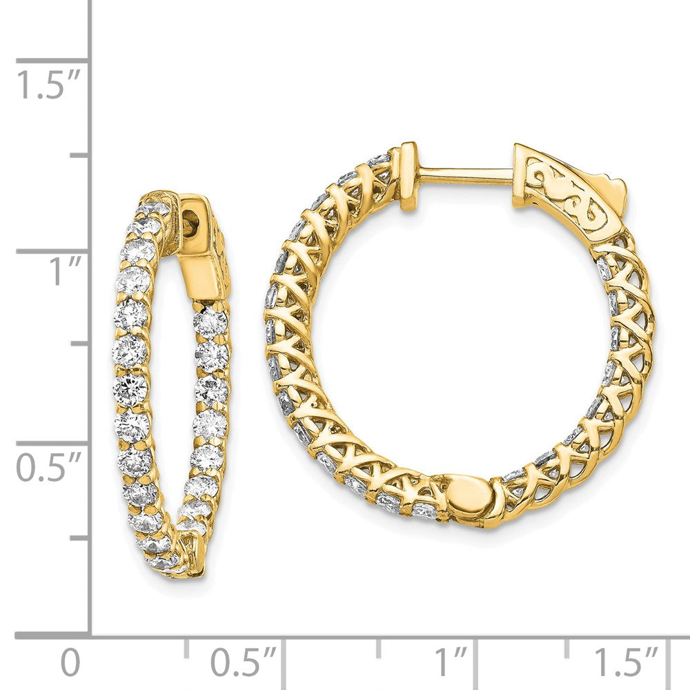 14k Round Hoop w/Safety Clasp Earring Mountings