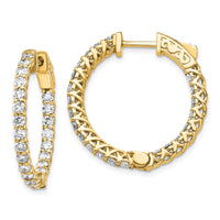 Thumbnail for 14k Round Hoop w/Safety Clasp Earring Mountings