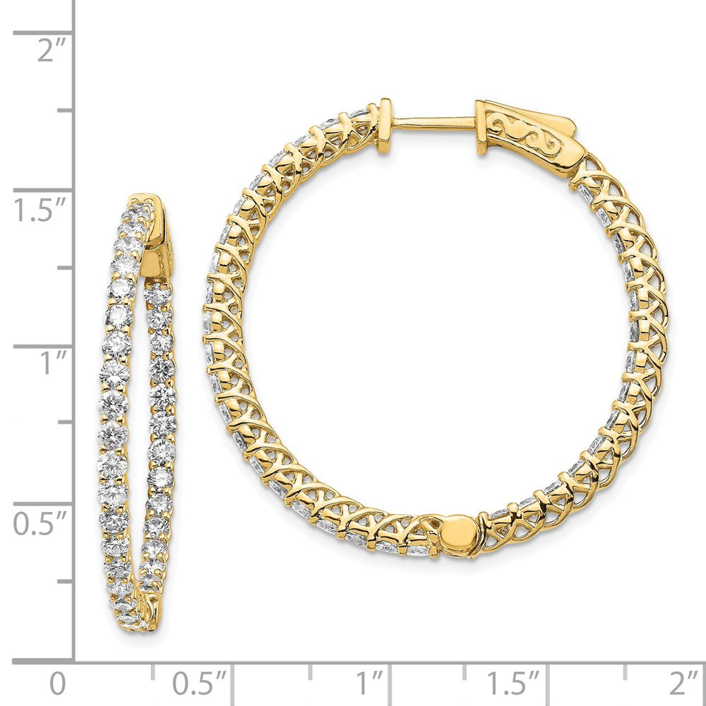 14k Round Hoop w/Safety Clasp Earring Mountings