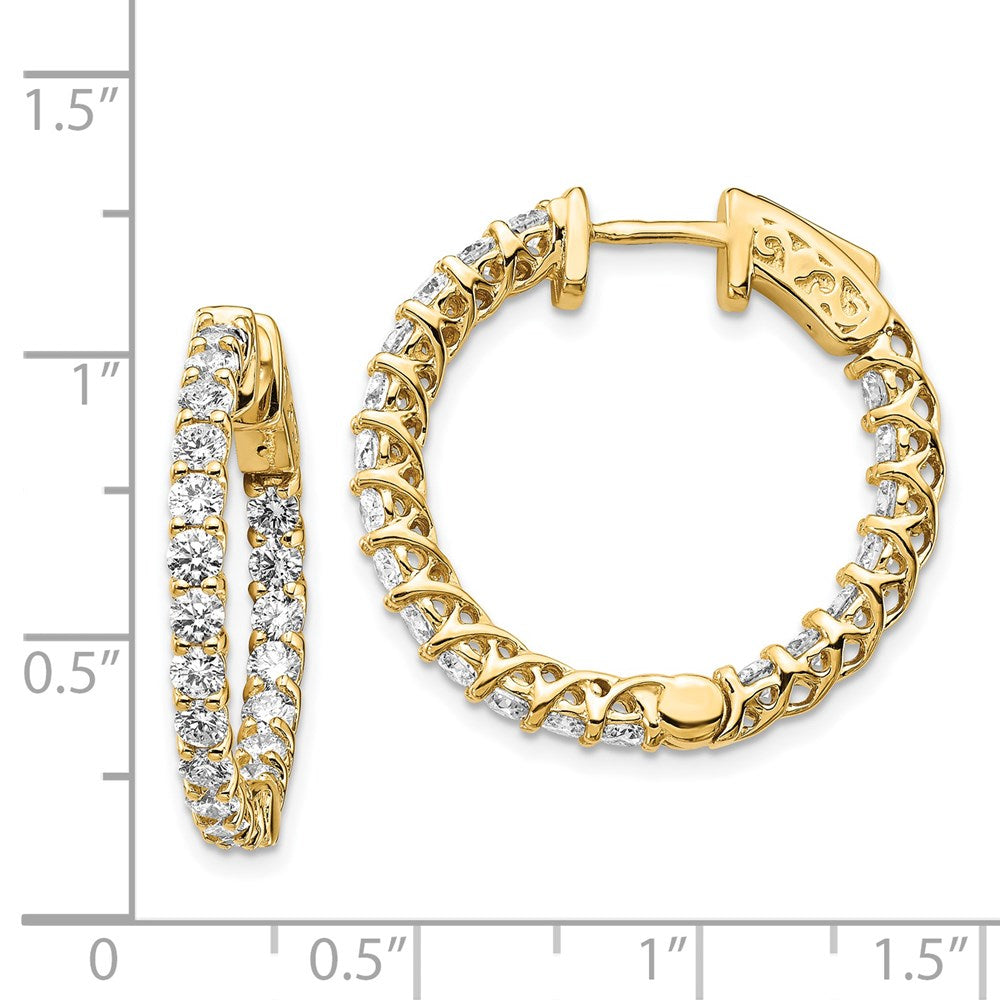 14k Round Hoop w/Safety Clasp Earring Mountings
