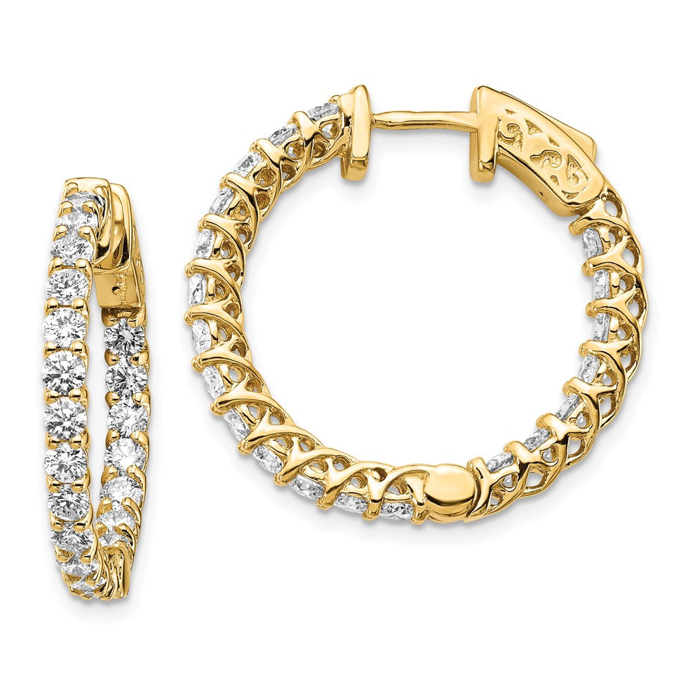 14k Round Hoop w/Safety Clasp Earring Mountings