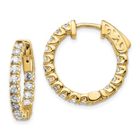 Thumbnail for 14k Round Hoop w/Safety Clasp Earring Mountings